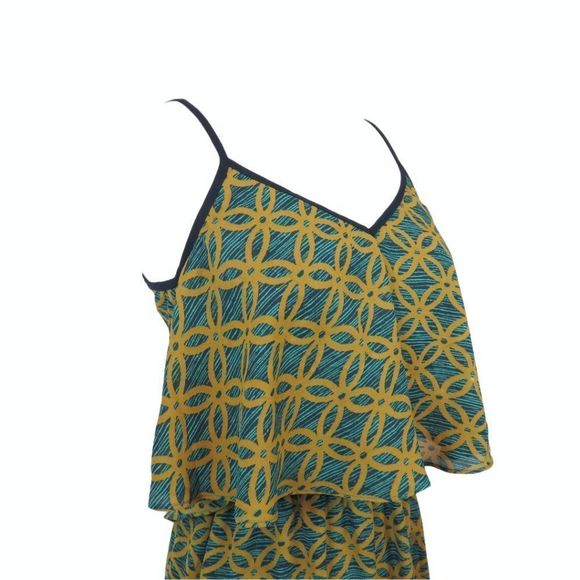 *Reposh* EUC Elegant Green and Yellow Maxi Dress - Picture 7 of 11